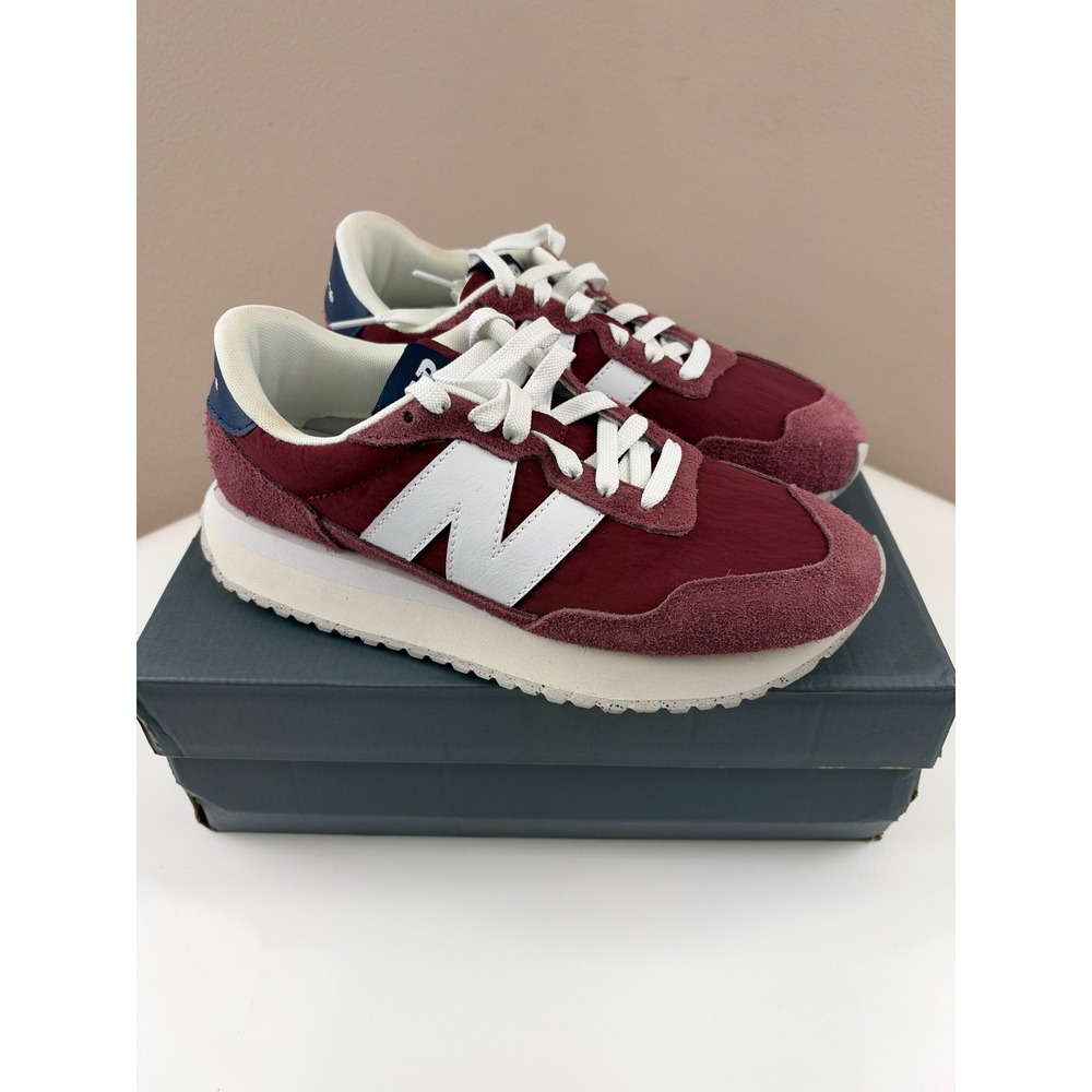 New Balance 237 Womens Sneakers Burgundy Red White WS237RW Size 9